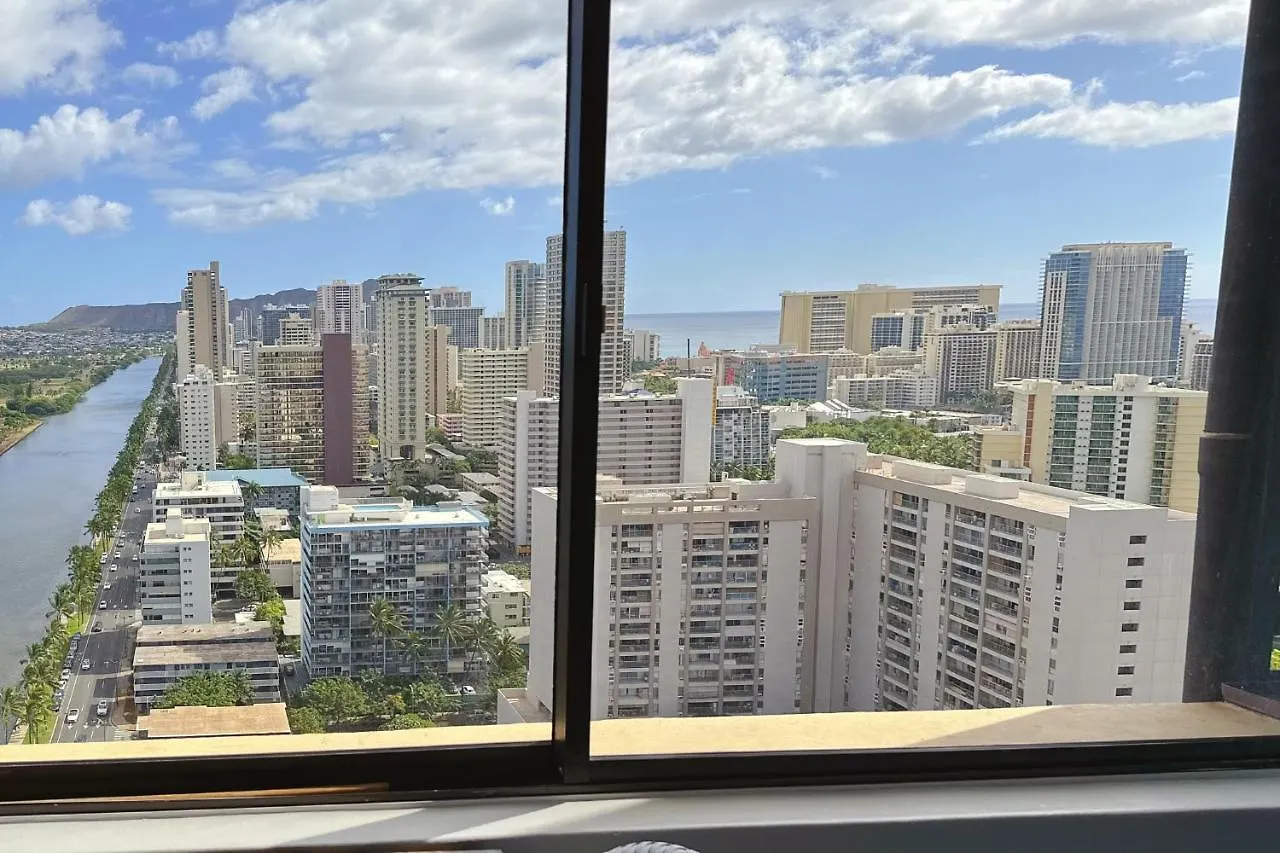 הונולולו Waikiki Condo High Floor Views Beaches Convention Center