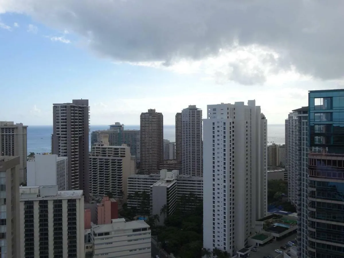 Waikiki Condo High Floor Views Beaches Convention Center Honolulu Daire