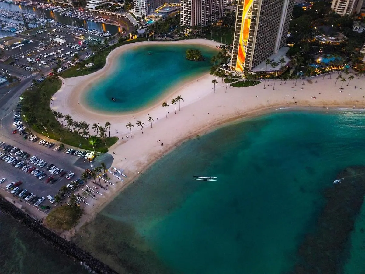 Daire Waikiki Condo High Floor Views Beaches Convention Center Honolulu